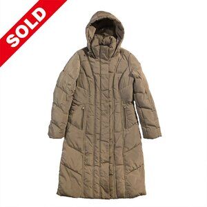 Calvin Klein Womens Size XS Beige Quilted Hooded Coat